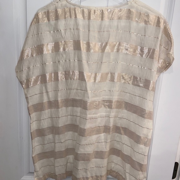 Gold Striped Blouse - Picture 3 of 9